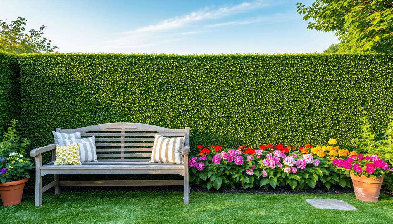 découvrez les avantages d'opter pour une haie artificielle dans votre jardin. esthétique, entretien simplifié et durabilité, une haie synthétique est la solution idéale pour un espace vert agréable et sans contrainte. apprenez comment elle peut transformer votre extérieur tout en vous libérant du temps pour profiter de votre jardin.